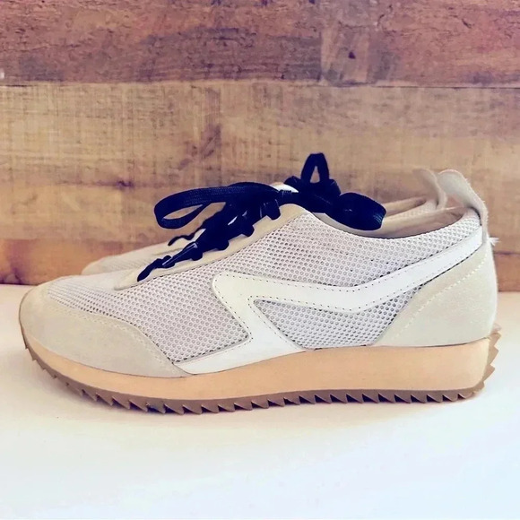 Rag & Bone Retro Runner Suede/Leather Trimmed Recycled Mesh Sneakers - Picture 2 of 10